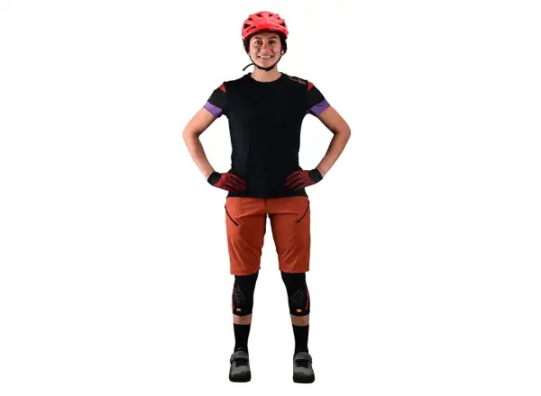 Troy Lee Designs Lilium Damen-Trikot Kurzarm Rugby schwarz
