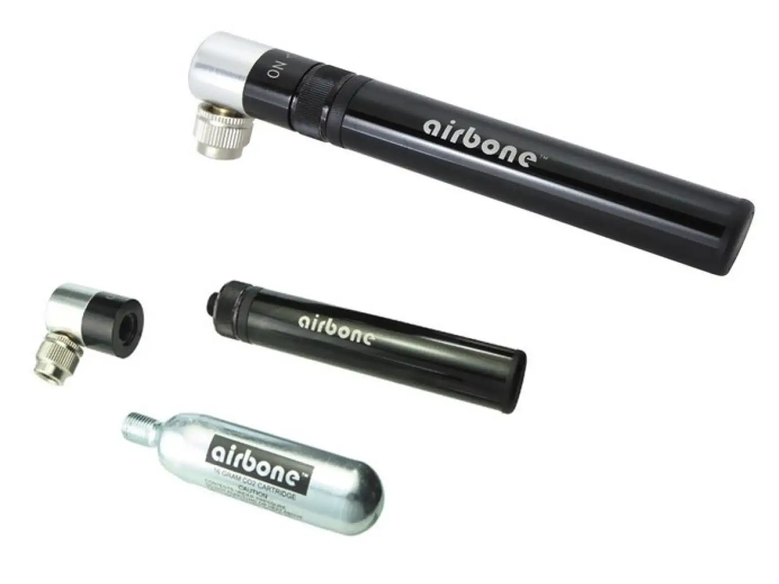 Airbone 74 g Mini-Pumpe Schwarz + CO2-Adapter