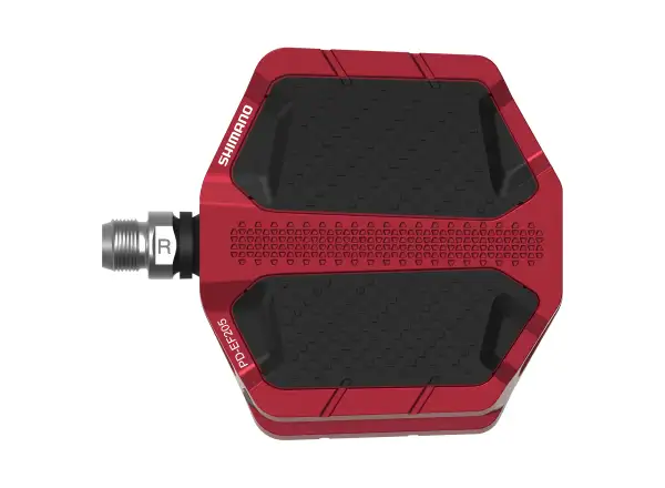 Shimano PD-EF205 Flat Plattformpedale Rot