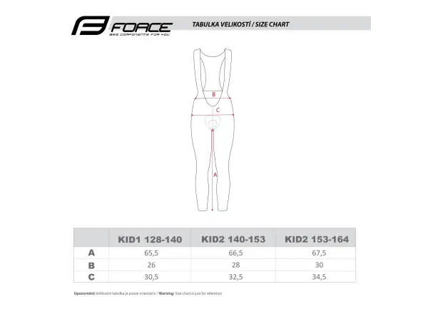 Force Reflex Line Kid Kinderhose mit Polsterung und Latz