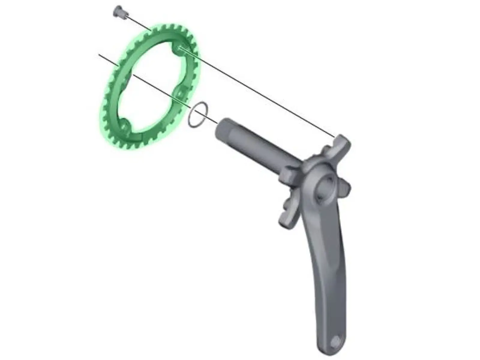 Shimano XT M8000 SM-CRM81 XT Kettenblatt 1×11-fach 30 Zähne
