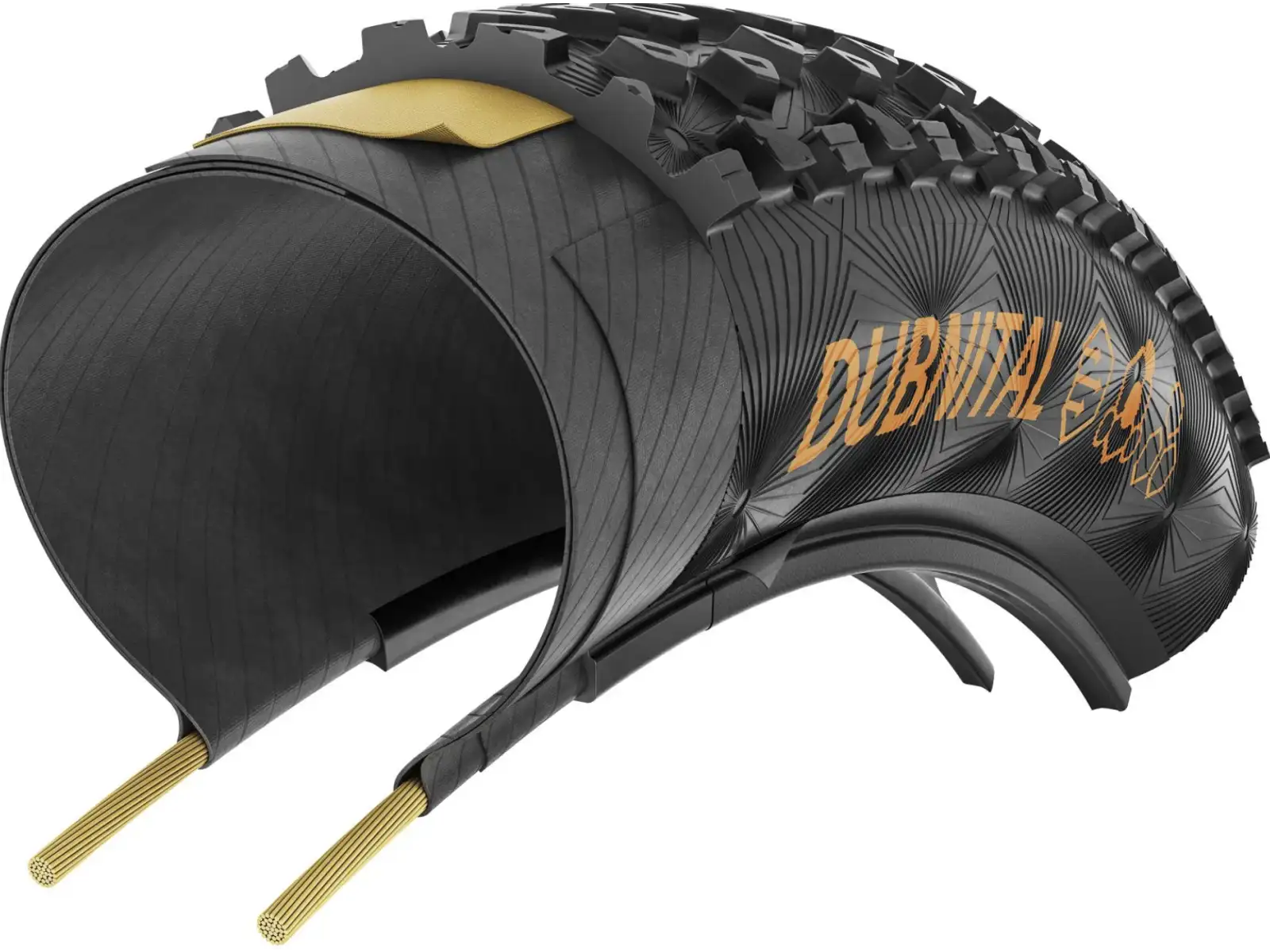 Continental Dubnital Race Rapid MTB Reifen 60-622 Kevlar schwarz/transparent