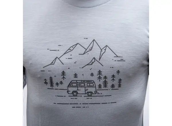 Sensor Merino Active Van Life Herren T-Shirt langarm grau
