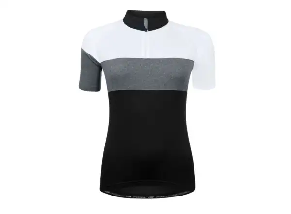 Force View Lady Damen Kurzarmtrikot schwarz/weiß/grau