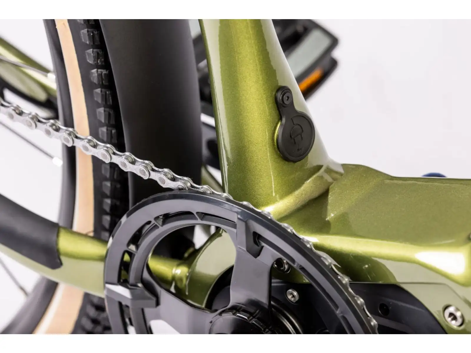 Rock Machine Gravelride e500 Schotter e-Bike Matte Khaki/Schwarz DEMO
