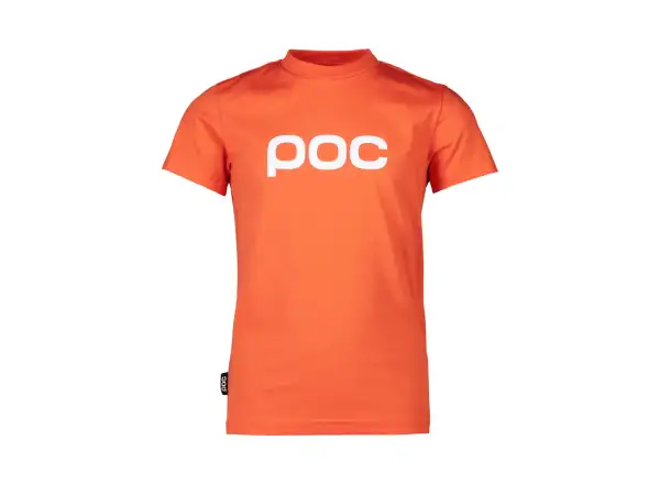 POC Tee Jr Kinder-T-Shirt kurzarm Zink Orange
