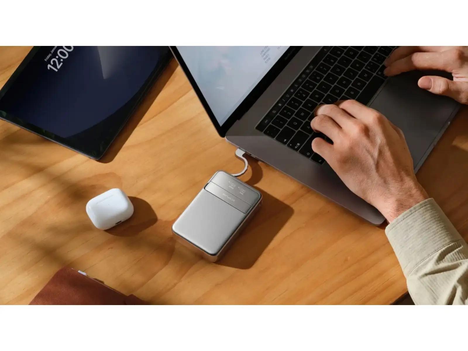 EcoFlow RAPID 5.000 mAh magnetische Powerbank – Hellblau