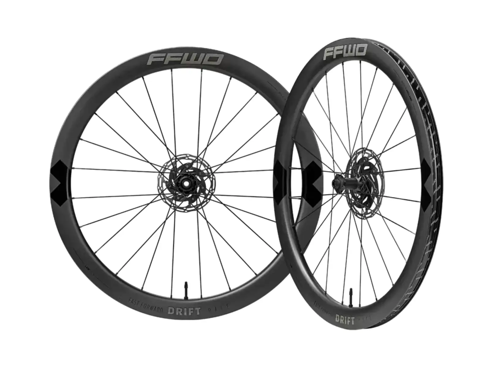 FFWD Drift Pace 48 N/GAGE 2:1 Gravel-Laufräder eingespeicht MattBlack