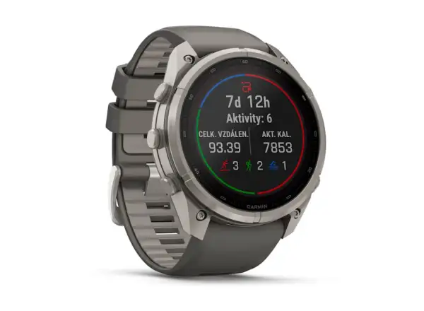Garmin Fénix 9 Pro inReach Solar 51 mm Smartwatch Titanium Pebble Gray/Silver Gray