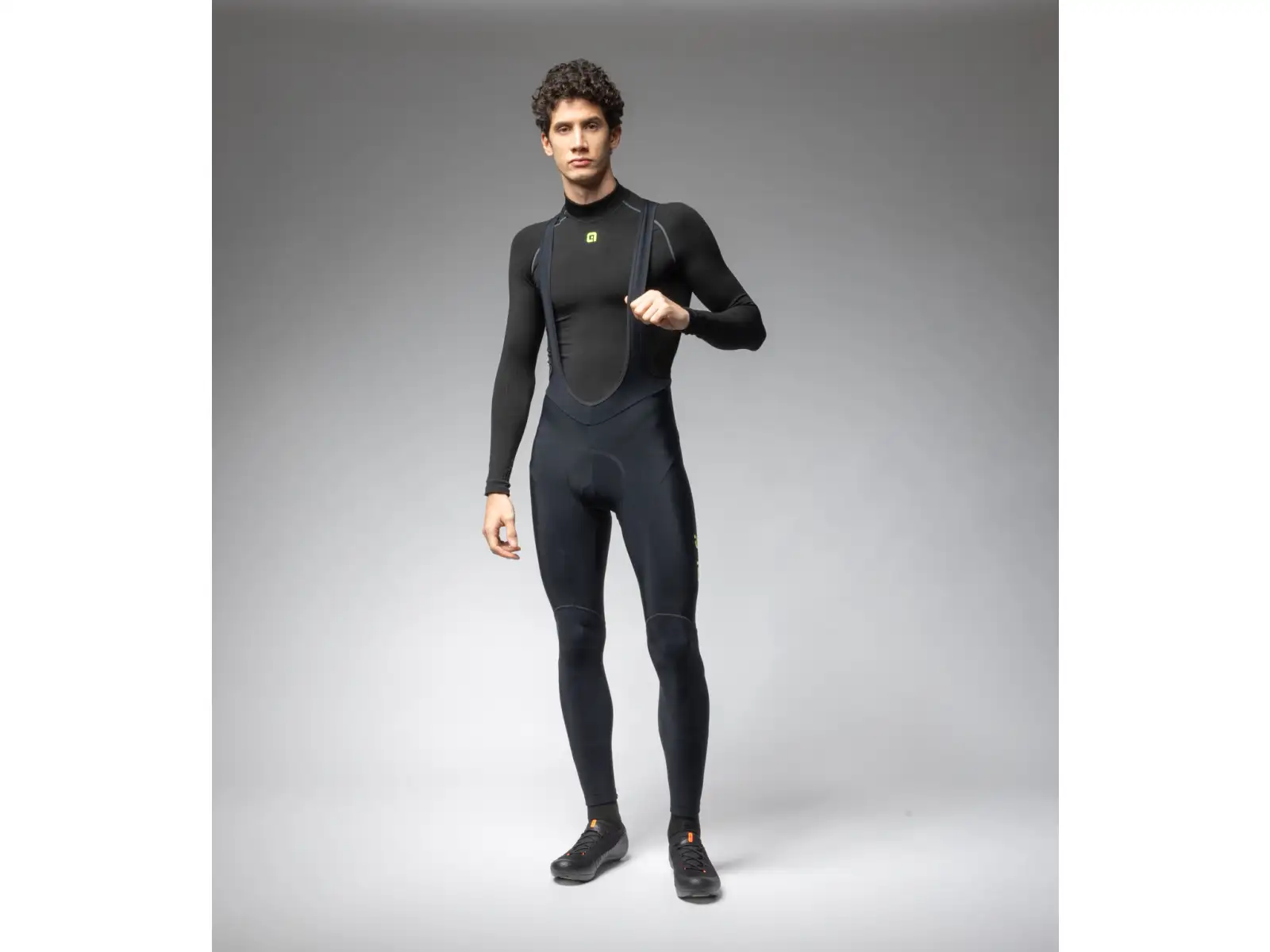 ALÉ Calzamaglia C/B Winter Herren Winter-Radhose black/fluo yellow