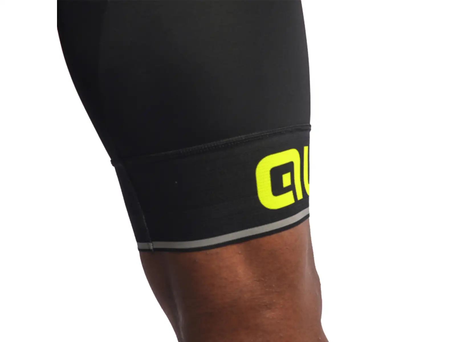 Alé Corsa Herren Shorts mit Polster und Latz Black/Yellow