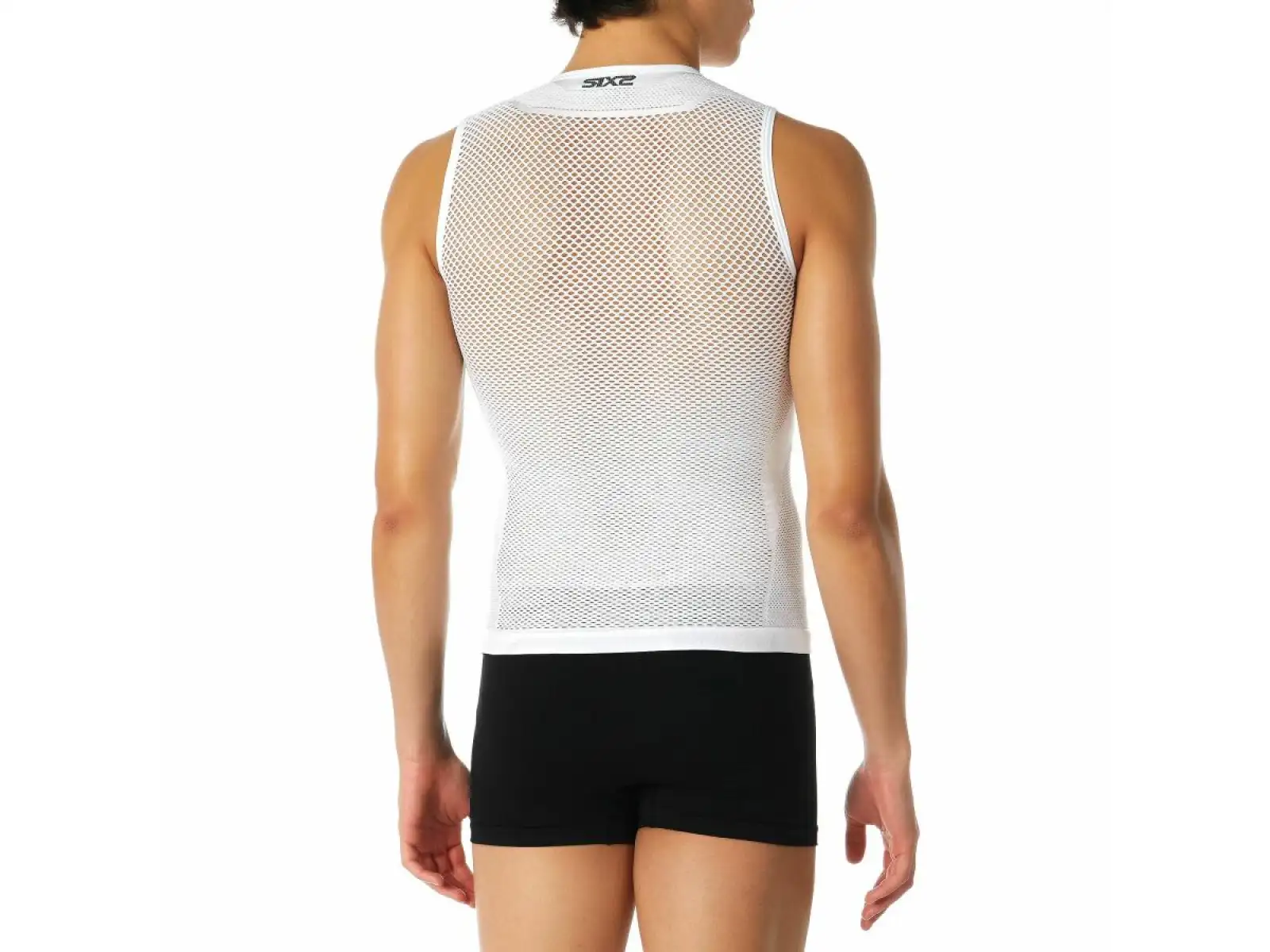 SIXS Netzshirt ohne Ärmel – SMRX Weiß