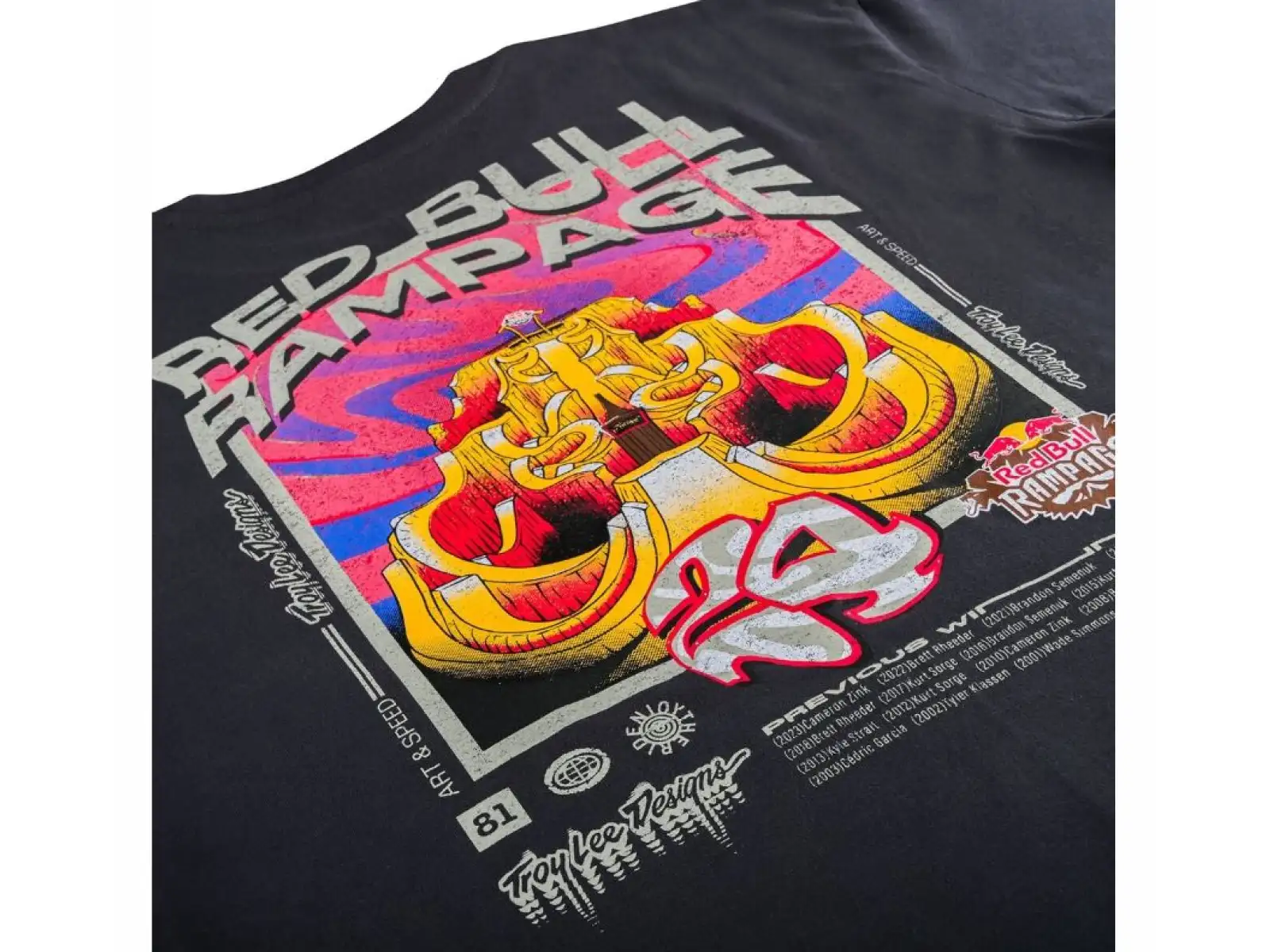 Troy Lee Designs x Red Bull Rampage Mind Melt Herren T-Shirt Kurzarm Coal