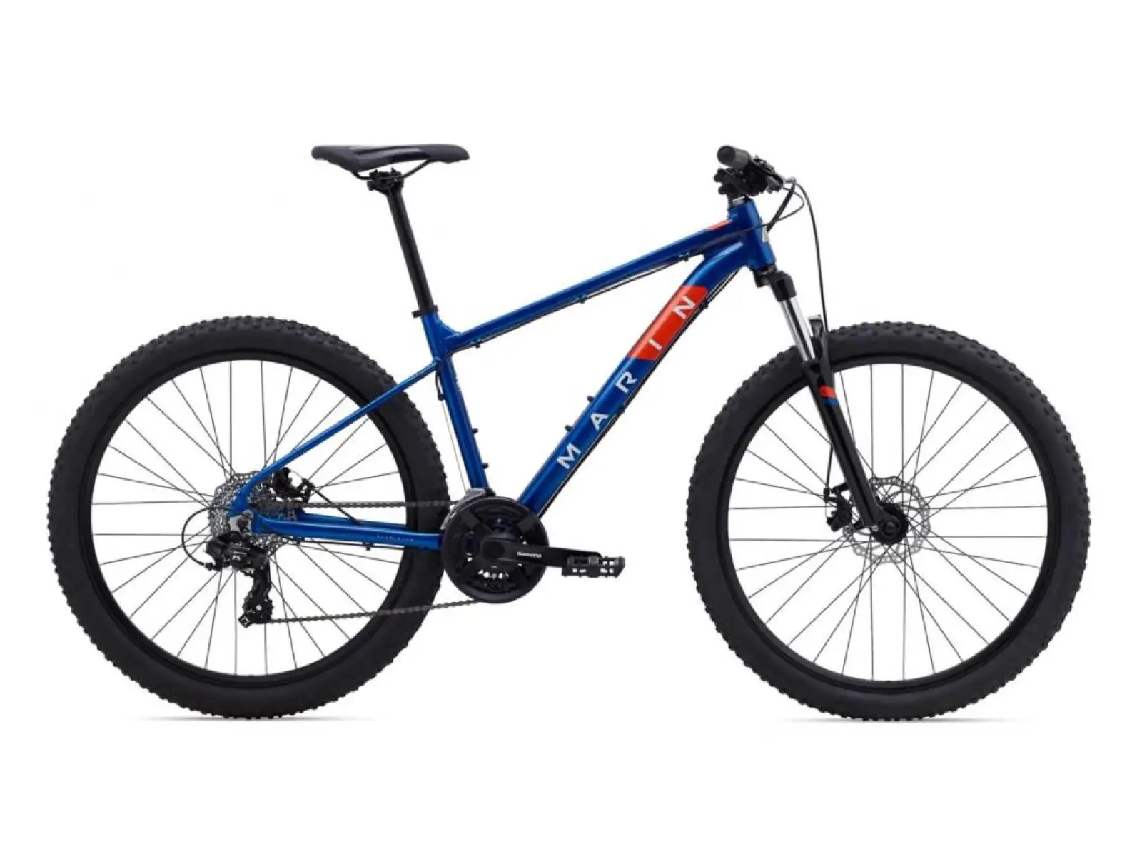 Marin Bolinas Ridge 1 27,5" Mountainbike Gloss Blau/Off-Weiß/Roarange