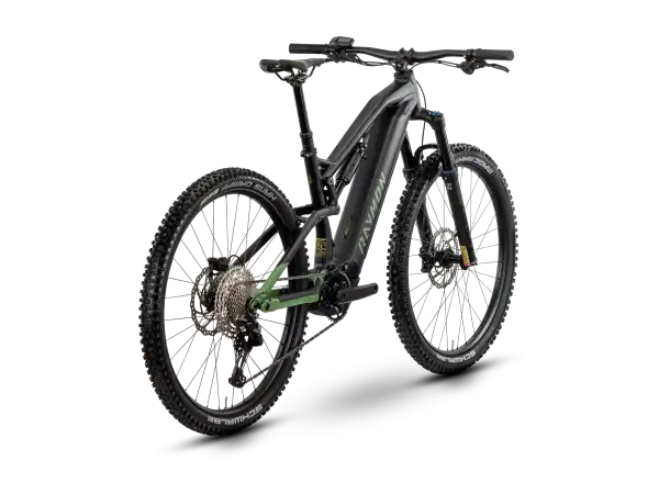 Raymon Trailray 150 vollgefedertes E-Bike black/resedagreen/citron