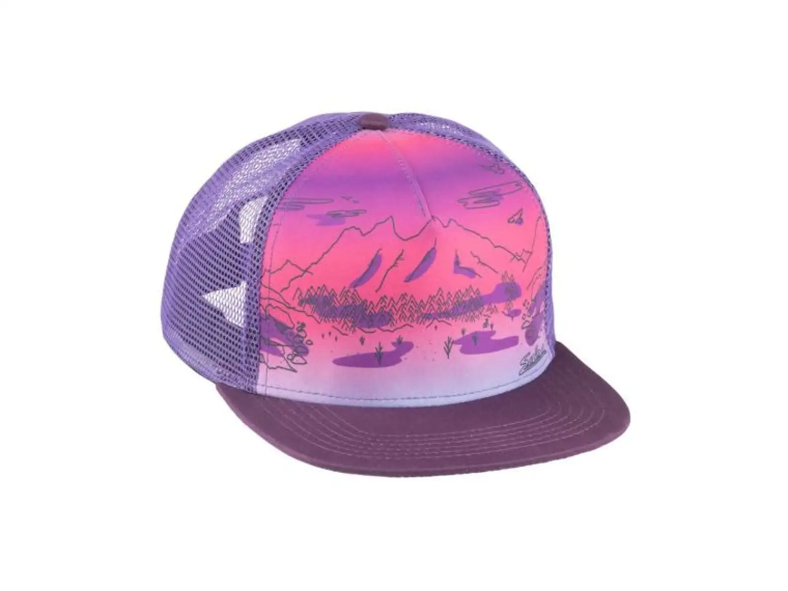 Salsa Landscape Trucker Hat Cap lila.