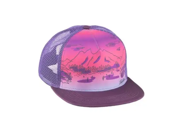 Salsa Landscape Trucker Hat Cap lila.