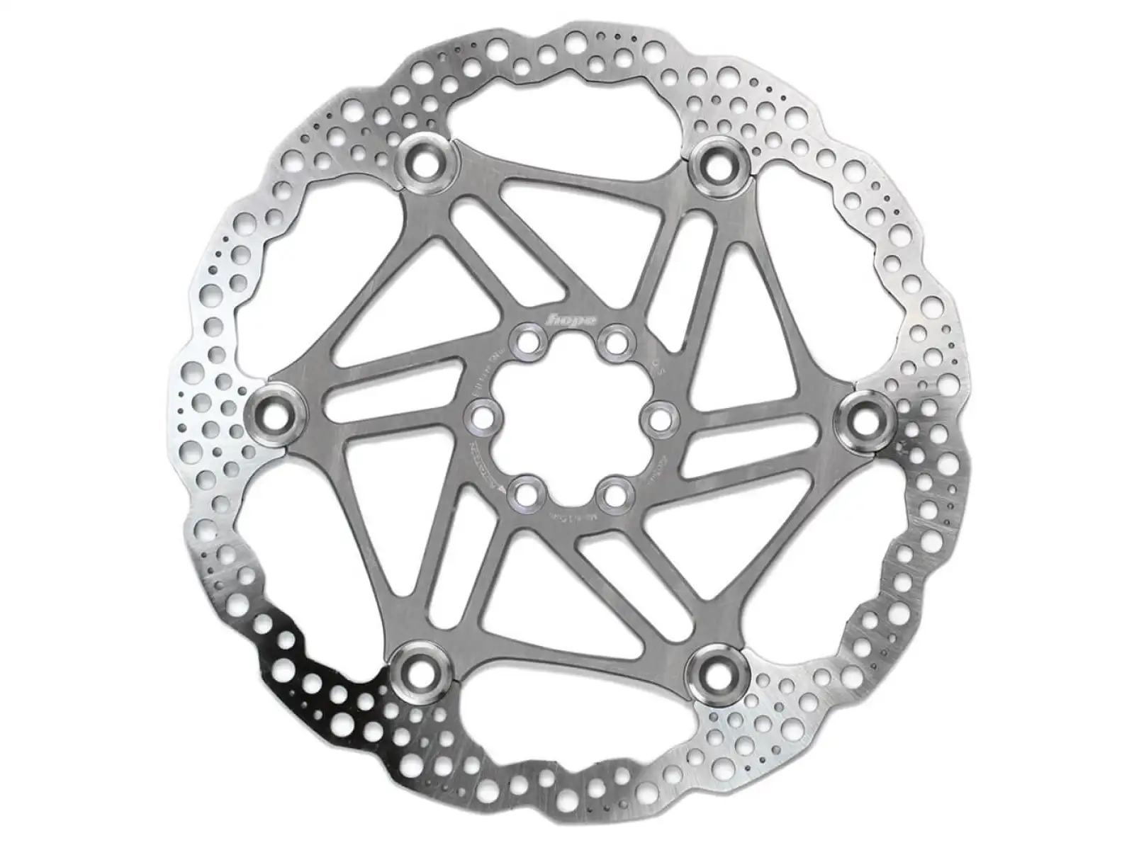 Hope Floating disc 160mm Bremsscheibe Silber
