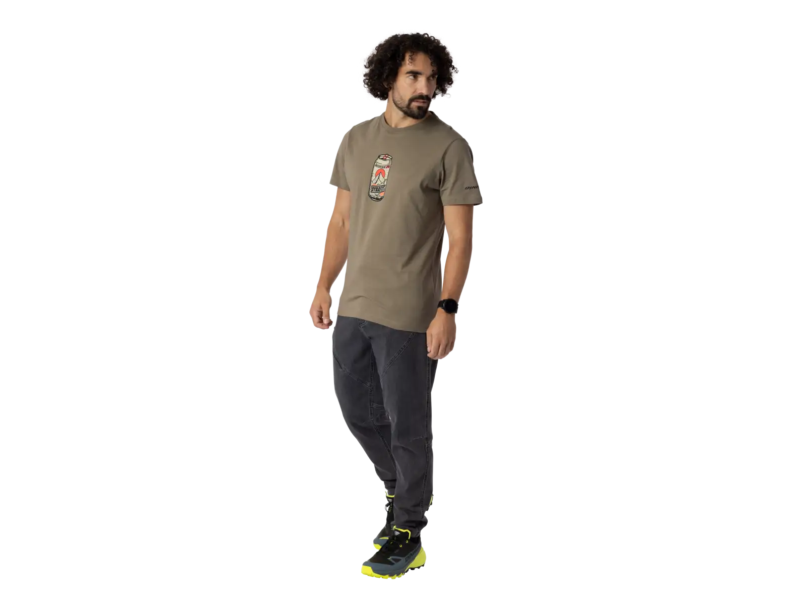 Dynafit Graphic Cotton Herren T-Shirt Kurzarm Fallen Rock/Beer Can