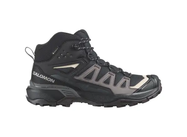 Salomon X Ultra 360 MID GTX Damen Wanderschuhe Black/Plum Kitten/Shale