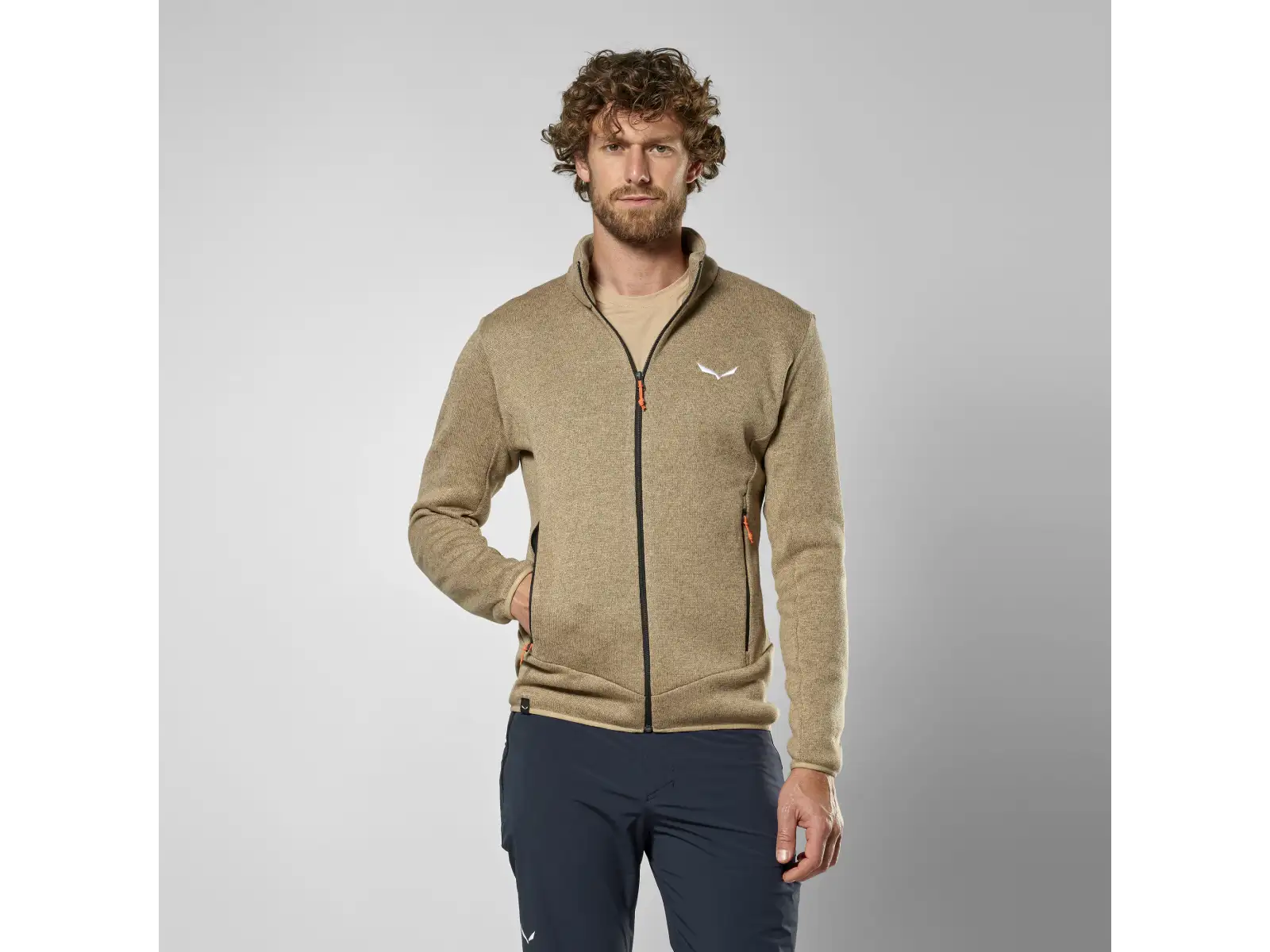 Salewa Puez Rocca Polarlite Herrenfleece Quicksand