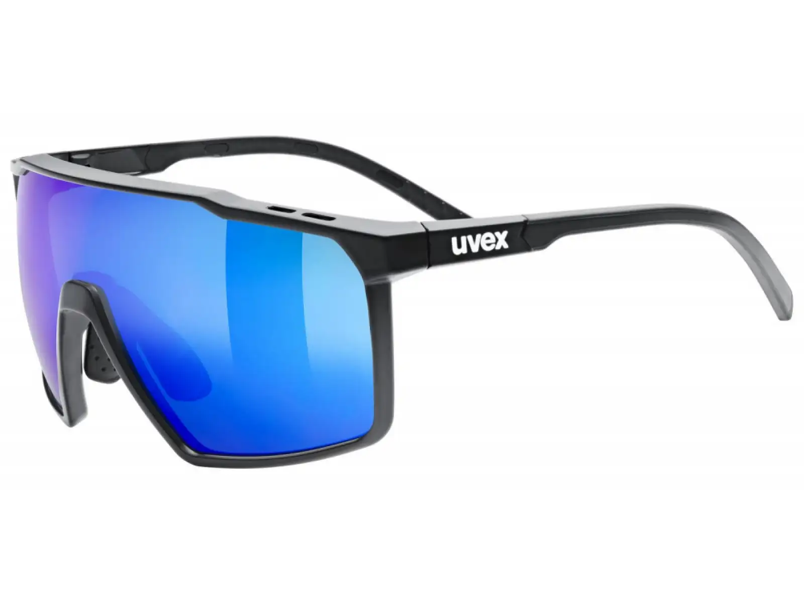 Uvex MTN Perform S Brille Black Matt/Mirror Blue
