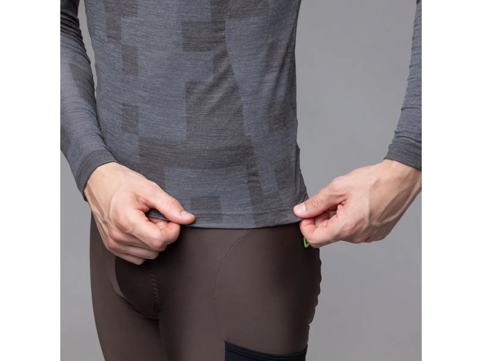 Alé Intimo Knitted Herren Unterhemd lange Ärmel Grey
