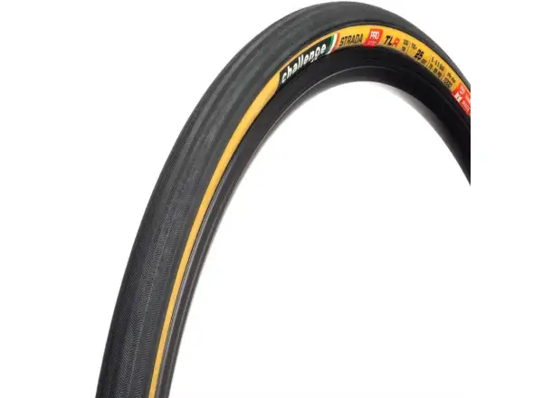 Challenge Strada TLR Pro 28" Straßenreifen Kevlar Black/Tan