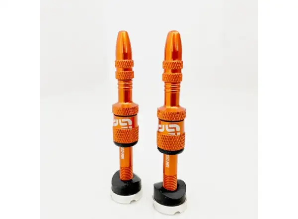 E-13 Quick Fill Tubeless-Ventile 16-24 mm 2 Stück Orange
