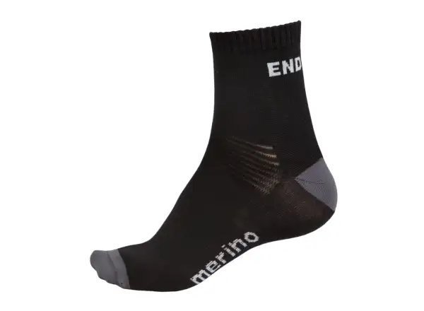Endura BaaBaa Merino Socken 2er Pack Schwarz