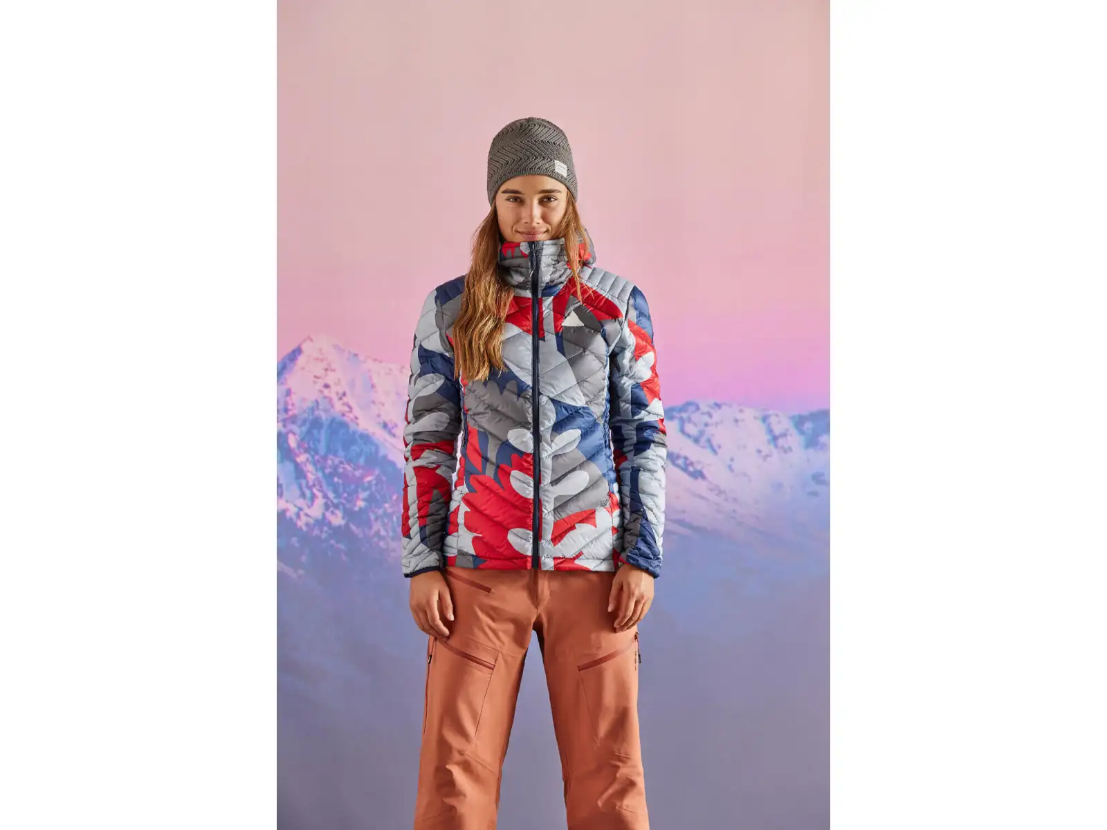 Maloja RehM. Damenjacke Midnight Pastel Leaves