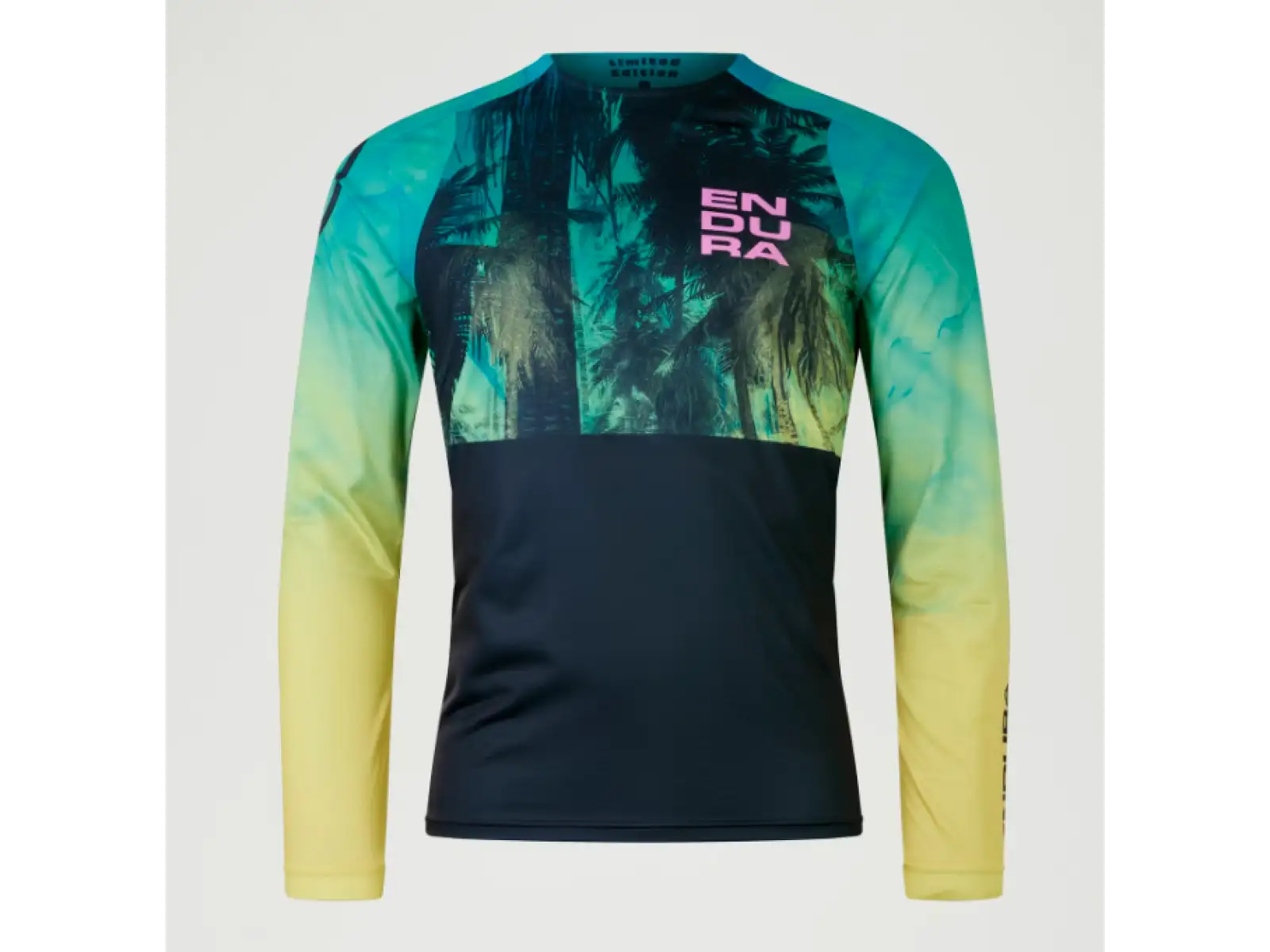 Endura Tropical Print LTD Herrentrikot Langarm Atlantic