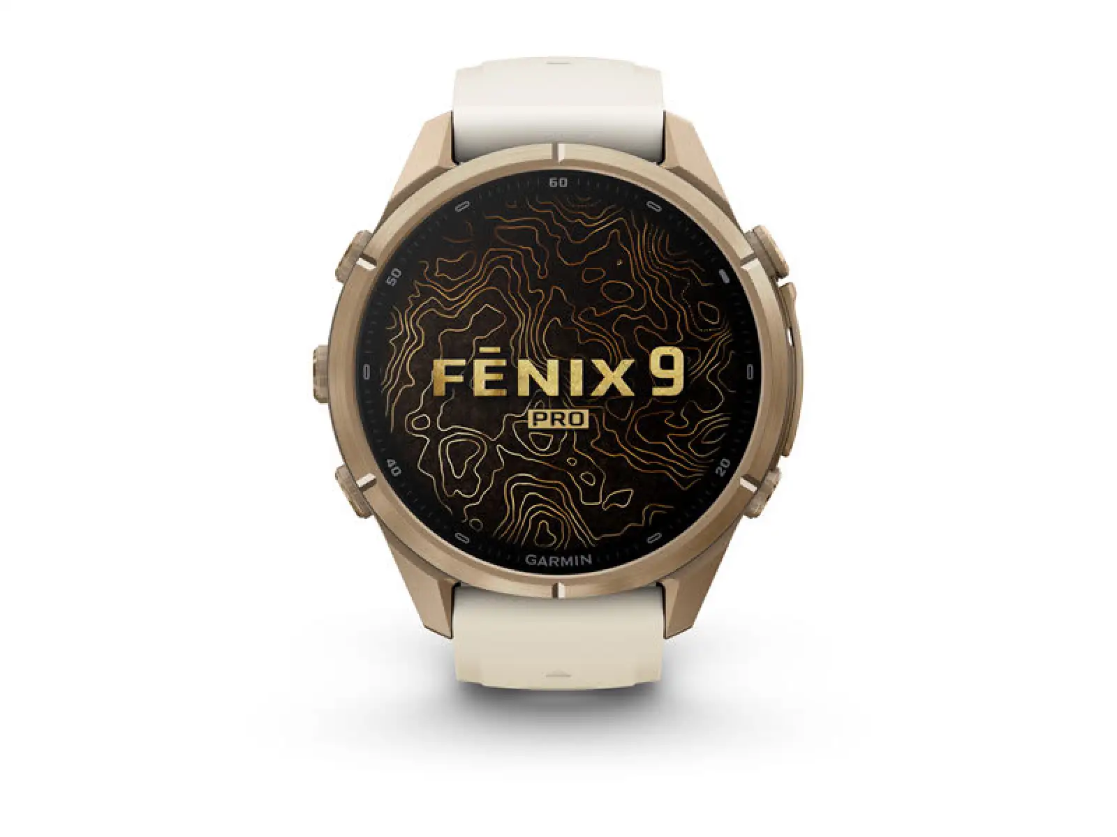Garmin fenix 9 Pro inReach 43 mm Smartwatch Autumn gold titanium/Cream/french gray