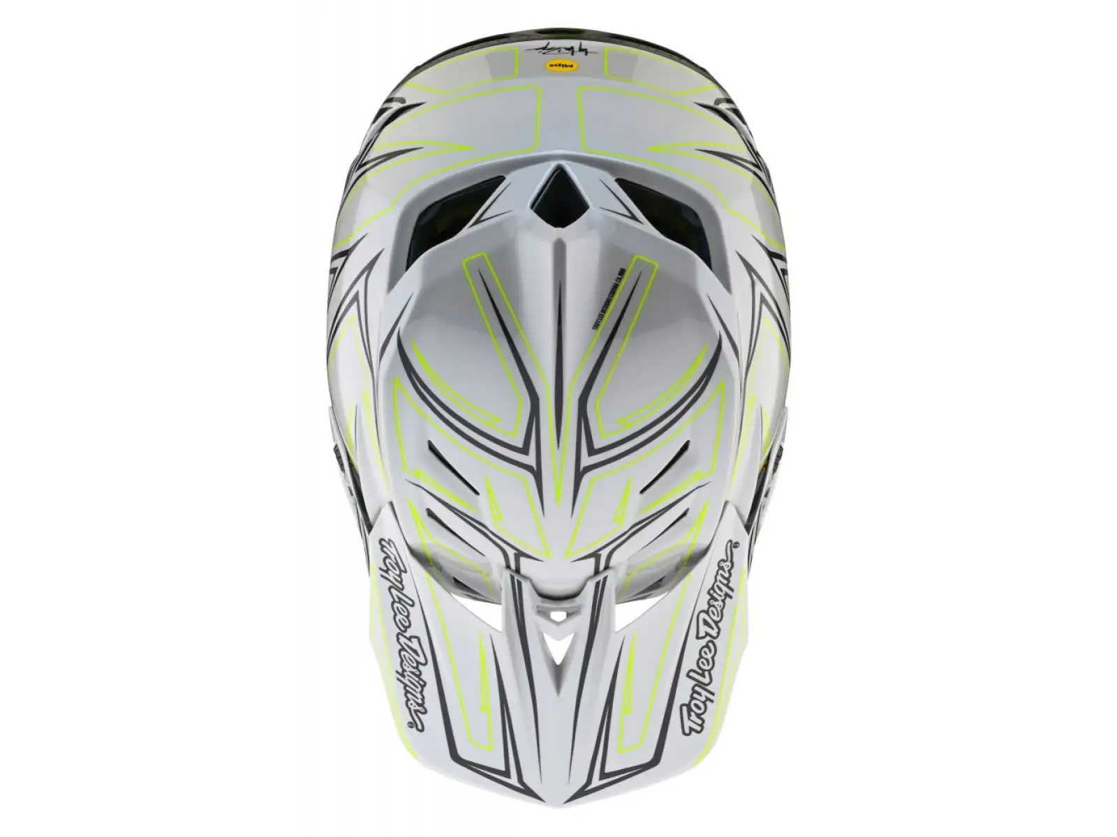 Troy Lee Designs D4 Composite MIPS Pinned Helm Light Gray