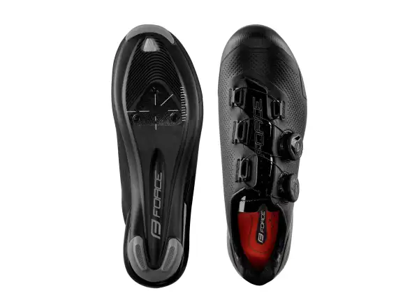 Force Road Warrior Carbon Straßen-Radschuhe für Männer Schwarz