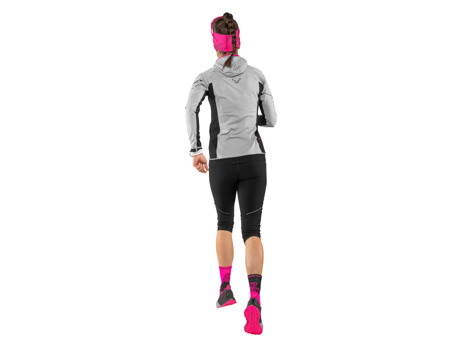Dynafit Kein Schmerz, kein Gewinn Sportsocken Pink Glo/Black Out.