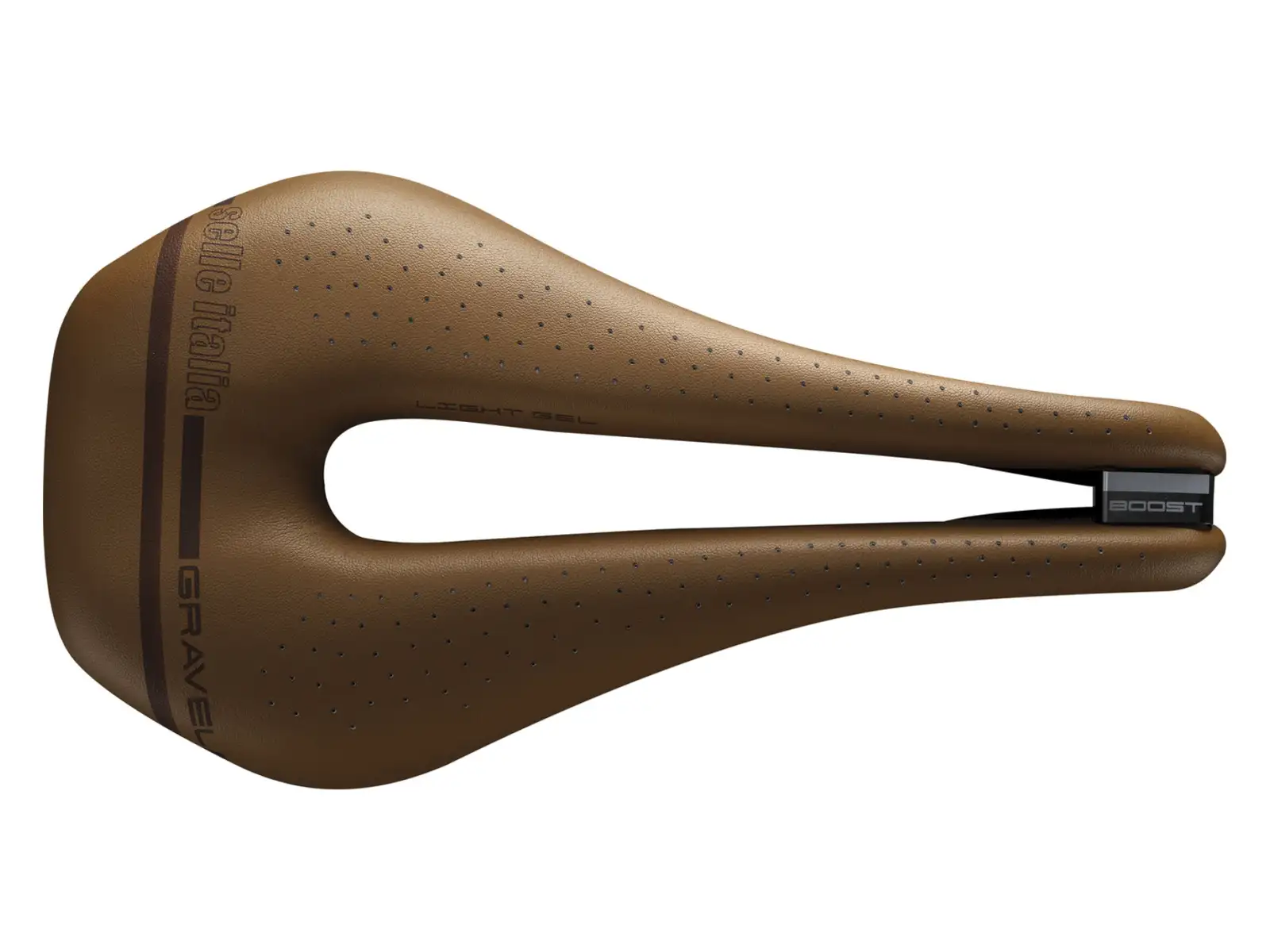 Selle Italia Novus Boost Gravel Heritage Superflow S3 Sattel Braun