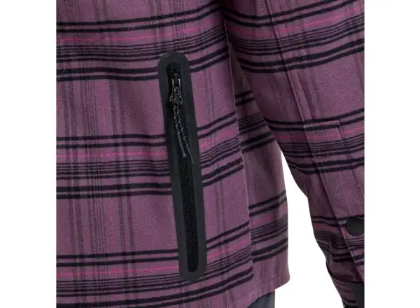 Troy Lee Designs Grind Flannel Herrenhemd Plaid Deep Purple