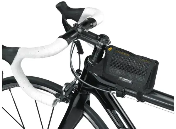 Topeak Tribag Rahmentasche 0,6 l Schwarz, Größe M + Regenabdeckung
