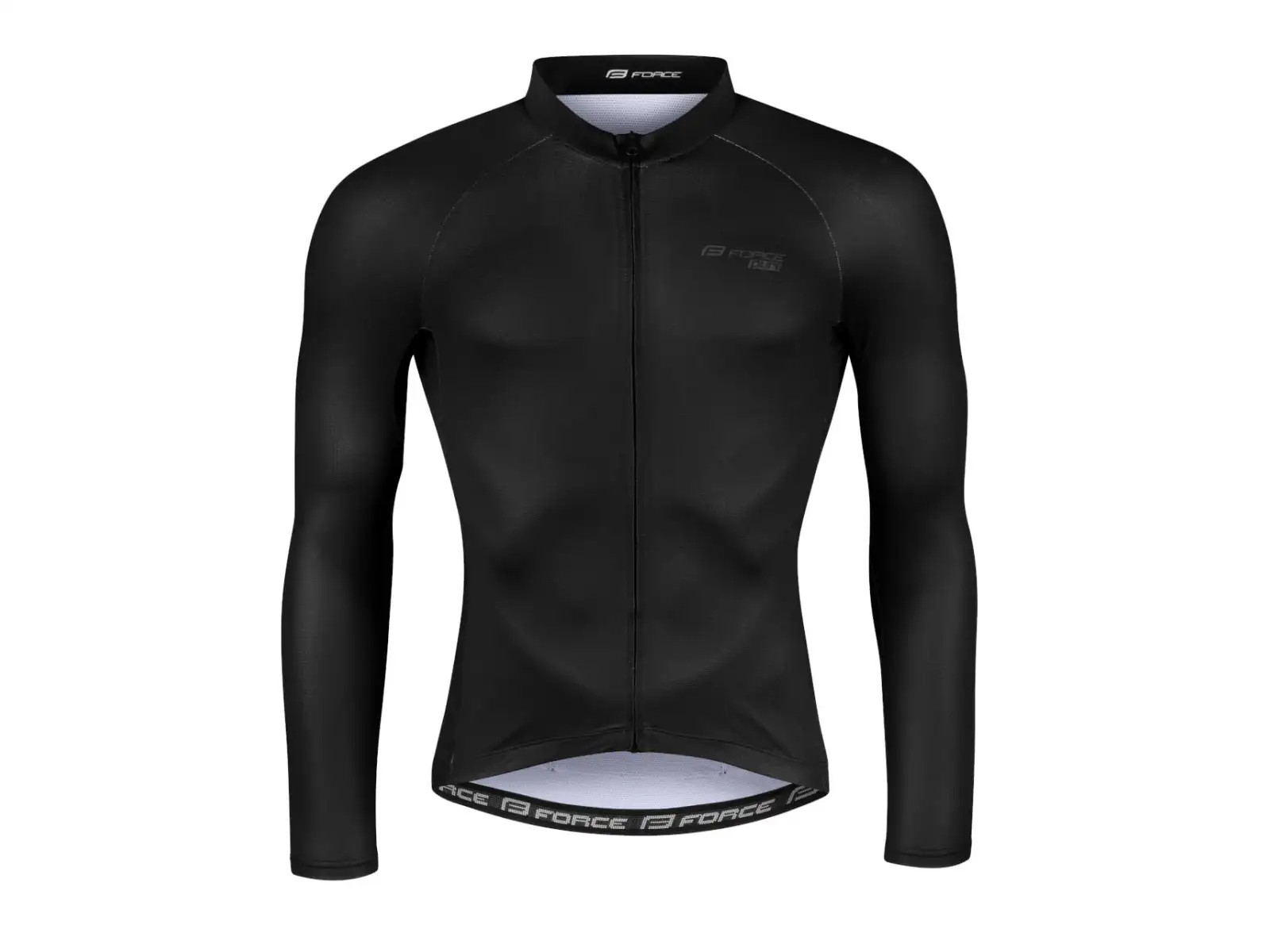 Force Pure Herren Langarmtrikot Schwarz