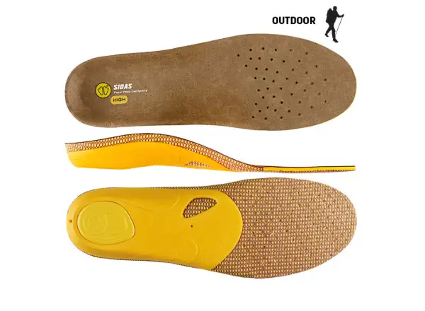 Sidas 3Feet Outdoor High Einlegesohlen für hoher Wölbung 1 Paar