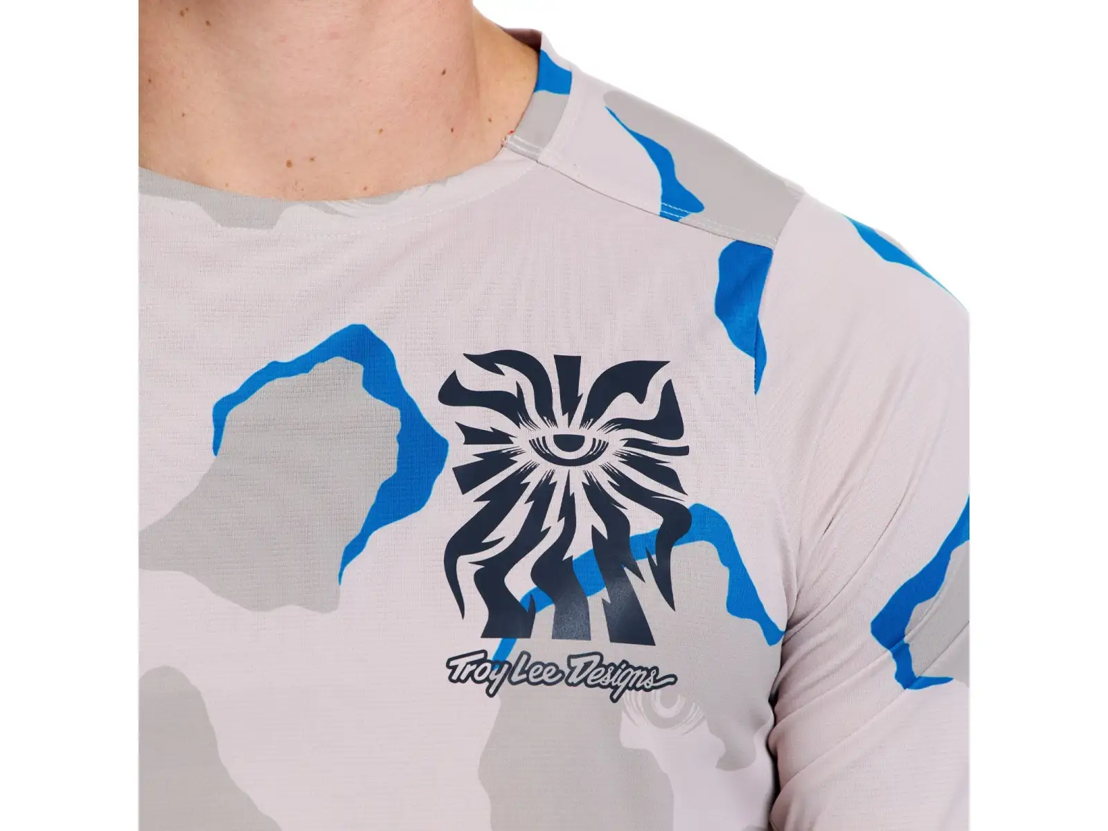 Troy Lee Designs Skyline Pro Herren-Trikot langärmlig Flow Camo Pumice