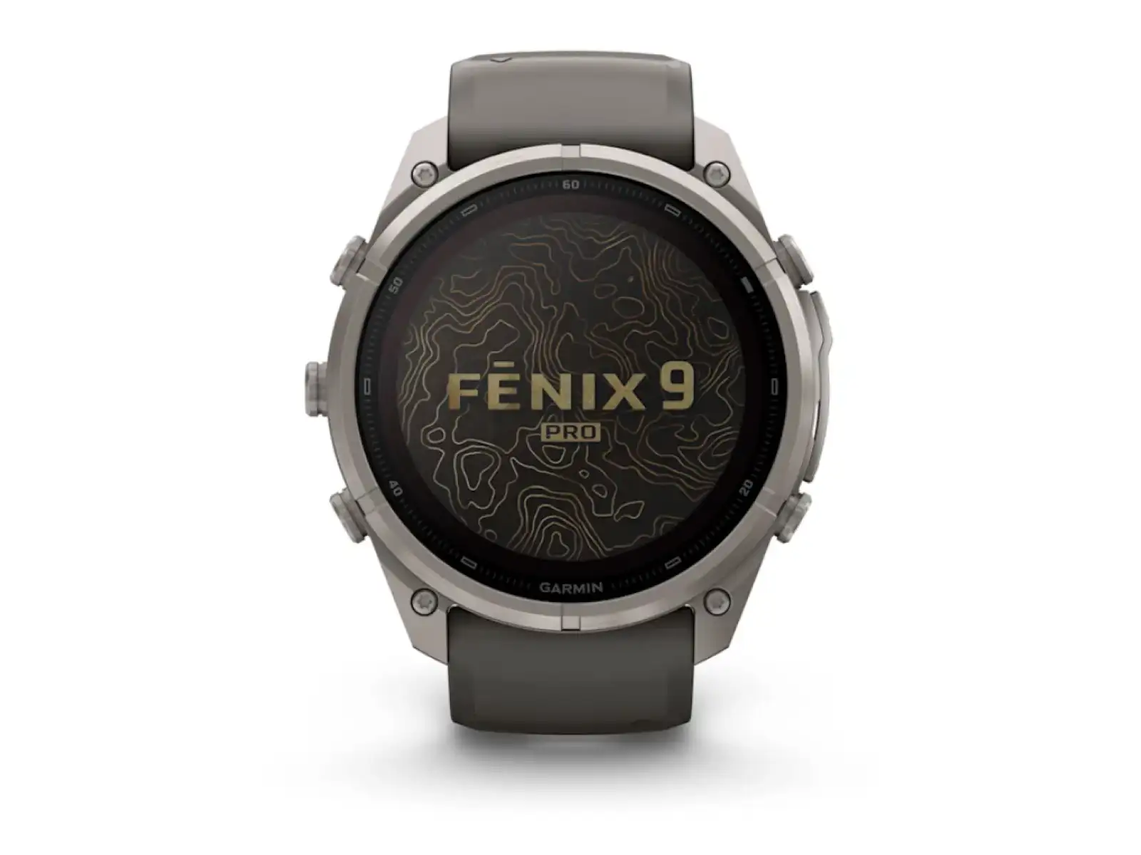 Garmin Fénix 9 Pro inReach Solar 51 mm Smartwatch Titanium Pebble Gray/Silver Gray