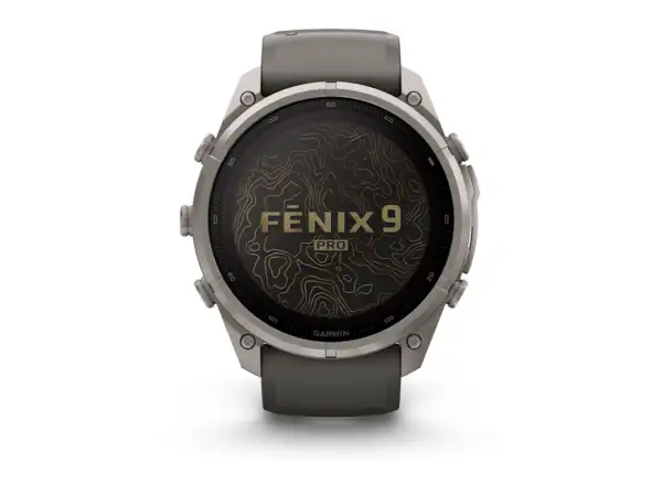 Garmin Fénix 9 Pro inReach Solar 51 mm Smartwatch Titanium Pebble Gray/Silver Gray