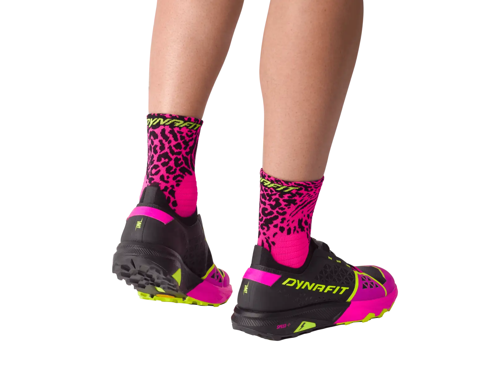 Dynafit Run Wild Mid Laufsocken Pink Glo/0910