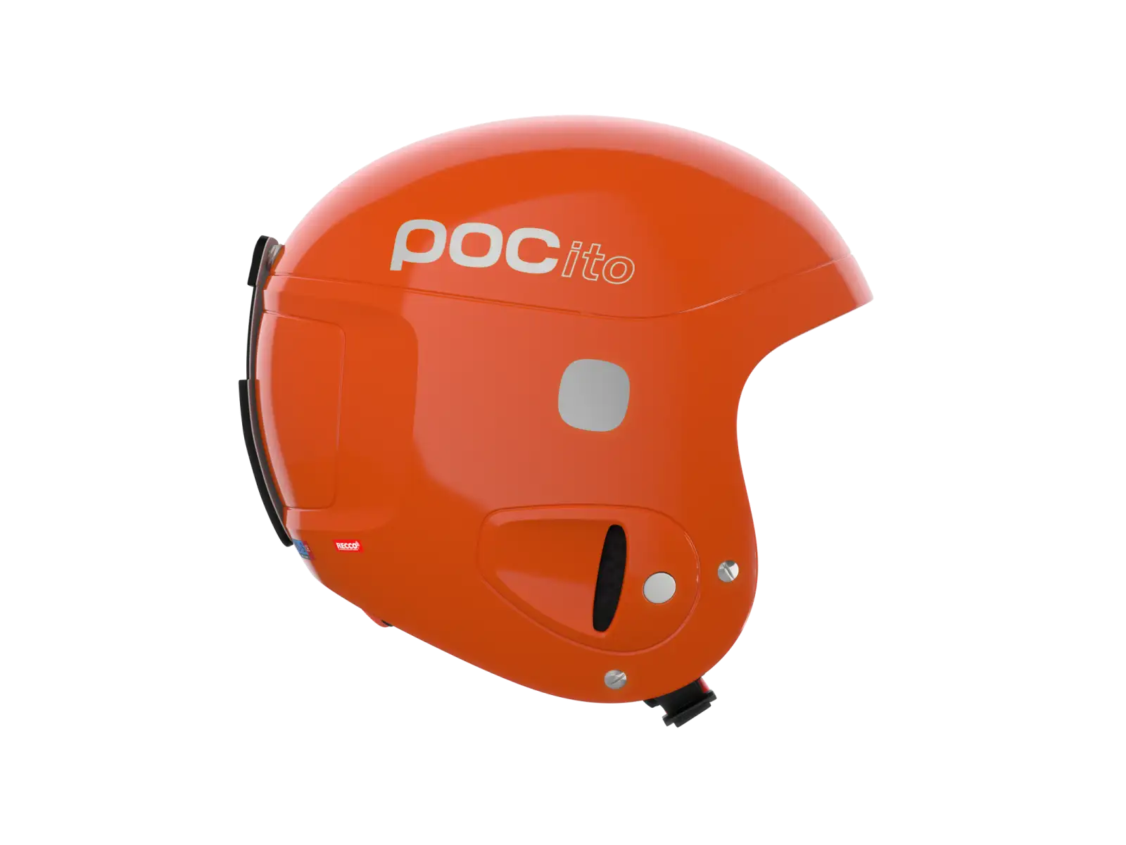 POC POCito Skull Kinder Skihelm fluoreszierendes Orange, verstellbar, Einheitsgröße.