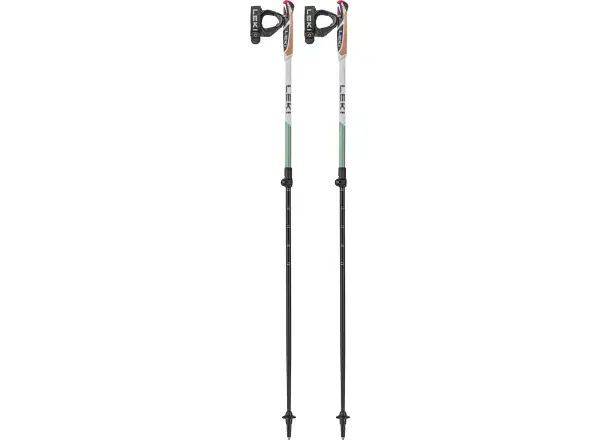 Leki Spin Shark Trekkingstöcke White/SmokeGreen Gr.100-130 cm