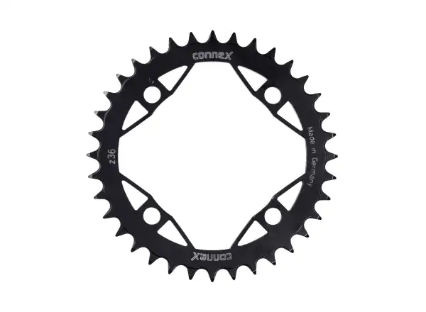 Connex Umwerfer 36z TZ, Wipperman Al, 3 mm Stärke, Lochkreis 104 mm, für E-Bikes.