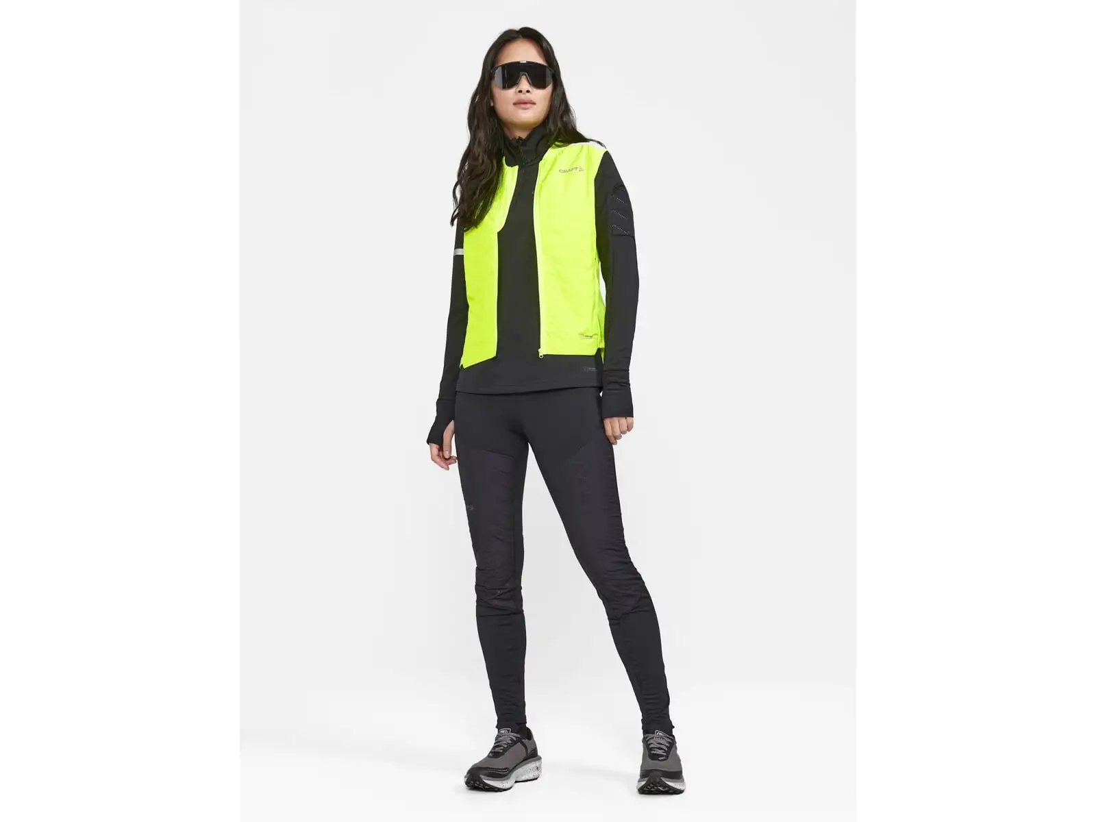 Craft ADV SubZ Damen Laufshirt Langarm schwarz