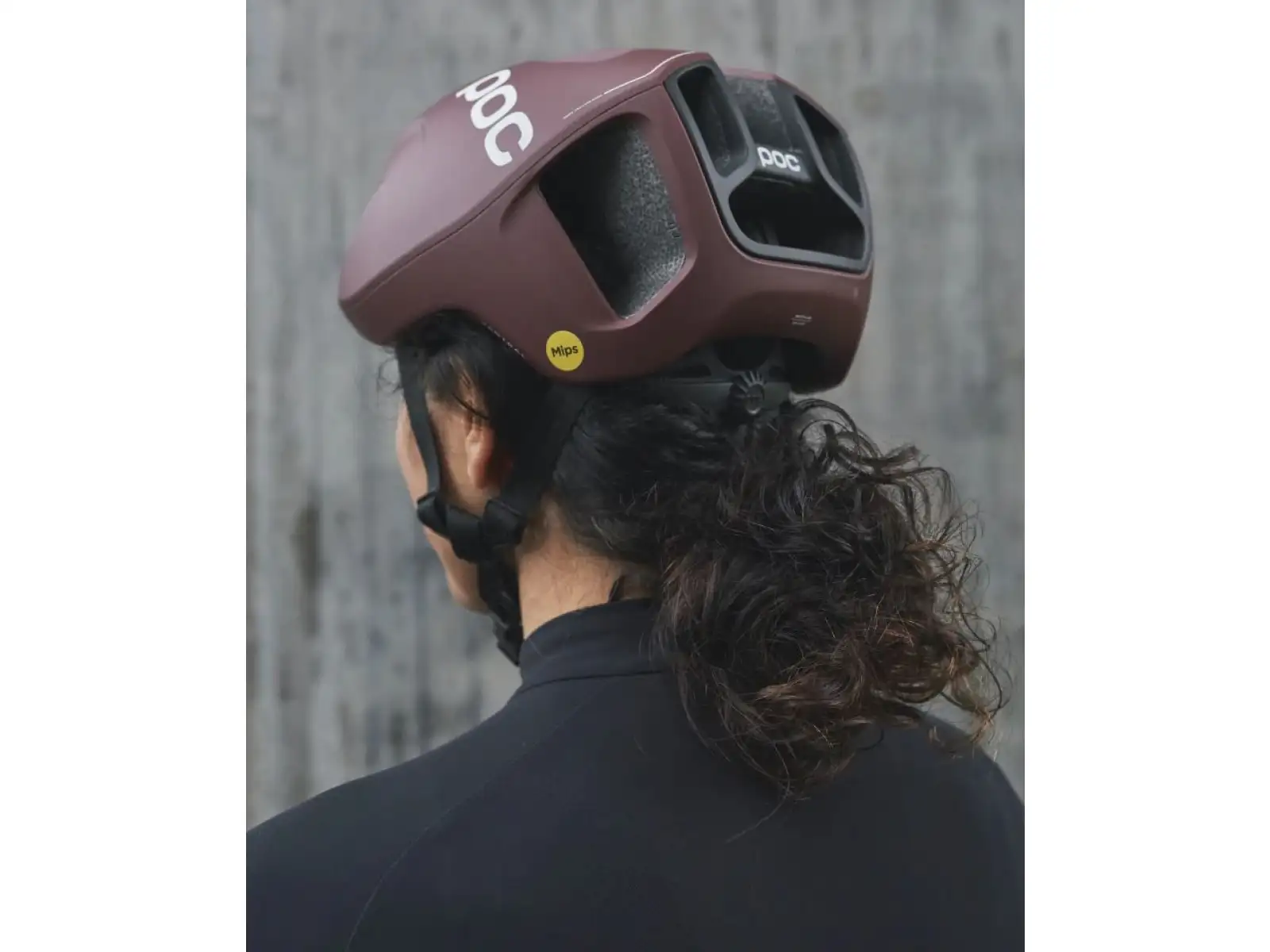 POC Ventral MIPS Helm Garnet Red Matt